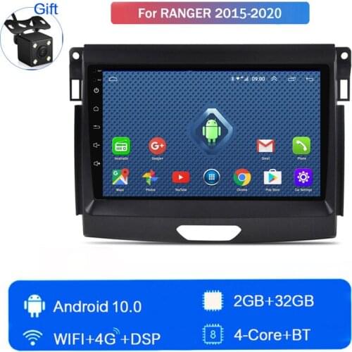For Ford 2016 2017 2018 2019 ranger car navigation Multimedia MP5 Player GPS Buletooth Car Stereo Mirror Link Android10 2+32g