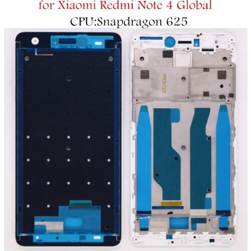 For Xiaomi Redmi Note 4 Global Middle Frame Plate Housing Bezel Faceplate Bezel LCD Supporting Front Frame Repair Spare Parts