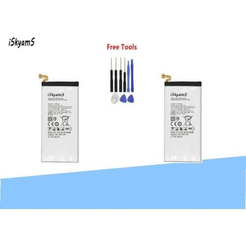 ISkyamS 2x 2600mAh EB-BA700ABE Replacement Li-ion Battery for Samsung Galaxy A7 2015 A700 A700FD A700S A700L batteries +Tool