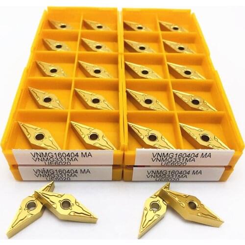 Carbide VNMG160404 MA UE6020 US735 High Quality Metal Milling Insert CNC Tool VNMG 160404 Carbide CNC Lathe Parts VNMG Tool