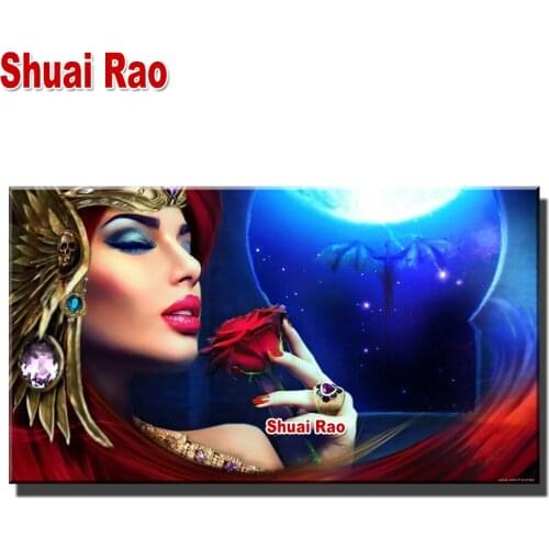 Diy Square 5d diamond mosaic"Sexy Women Rose"diamond painting cross stitch Diamond embroidery full round drill Portrait Art