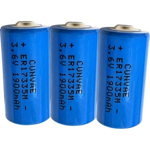 3PCS ER17335M 17335 3.6V High magnification lithium battery strong light flashlight batteries ER17335 2/3A battery For Gas meter