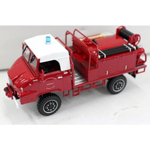 Diecast 1:43 Scale SIMCA UNIC Fire Truck Sprinkler Simulation Alloy Car Model Collection Decoration Gifts Kids Toys Boys