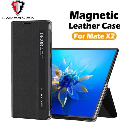 Magnetic Attraction Split Fold Case For Huawei Mate X2 Phone Case For Huawei MateX2 5G Case Mobile Phone Shell Bracket Function