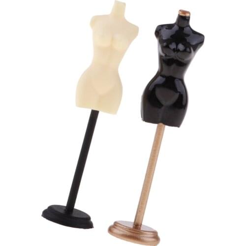 Dollhouse Miniature 1:12 Accessory Mannequin Tailors Dressmakers Model Gold+Black