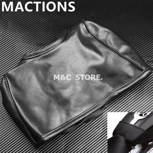 Motorcycle Black Fuel Tank Bra Pad Oil Tank Cover Guard Protector For Harley Fat Bob FXDF 08-17 Street Bob FXDB 07-17