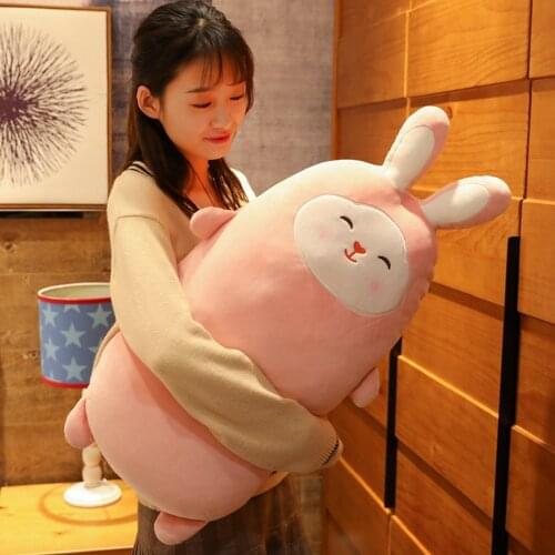 55/75/100 cm Soft Sakura Bunny Rabbit Plush Toy Long Pillow Cushion For Children or Easter