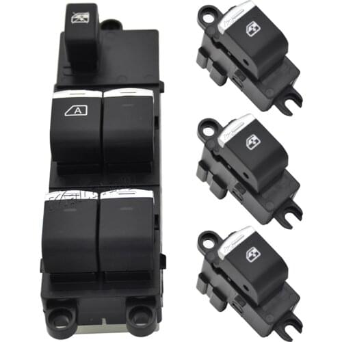 With Chrome 25401-EB30B 25401EB30B For Nissan Pathfinder Navara Qashqai 2005-2015 Front Window Switch 25401-BB65B 25401-BR00B