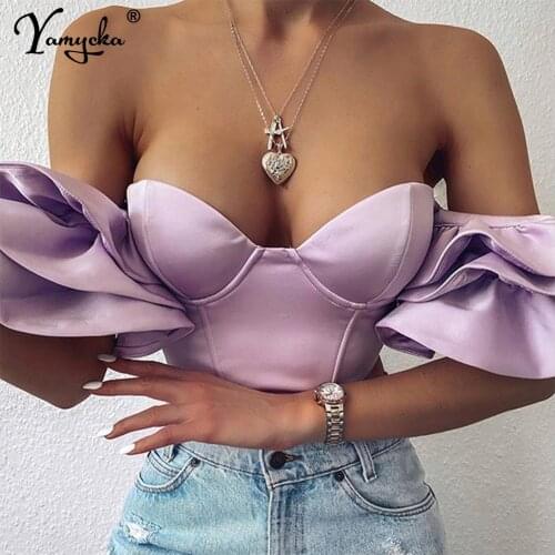 Sexy sleeveless Bra Fashion Strapless Bustier Corset Crop Tops women Summer Night Club party tank top cute Female crop top mujer