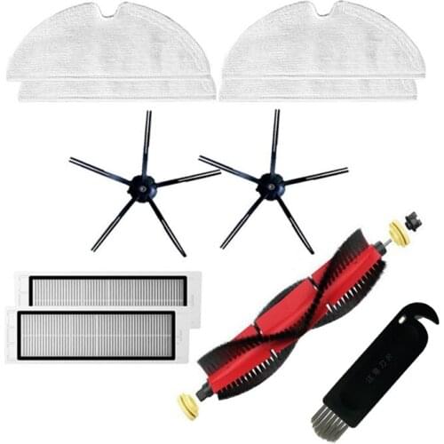 For S5 S50 S6 MaxV Roborock S5 Max Accessories Detachable Main Brush, Silicon Side Brush Washable Filter