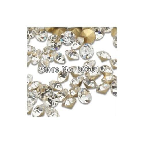 SS28 (288Pcs/set 6mm) Nail Art Clear Crystal Culet Rhinestones & Decorations Jewelry Beads