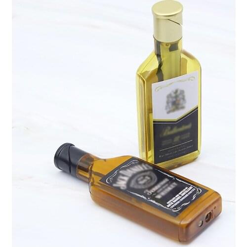 Wine Bottle Lighter Creative Fire Torch Butane Lighters Gas Refillable for Cigarette Home Decorative Ornaments