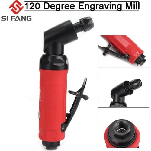 1/4'' Air Die Grinder 120 Degree Angle Head Die Grinder Pneumatic Air Tool Mill Engraving Polishing Machine