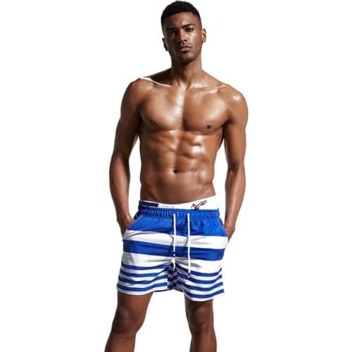 100% Polyester Mens Swim Trunks Quick Dry Bathing Suits Beach Shorts with Mesh Lining Drawstring
