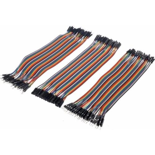 120pcs Dupont Wire Female to Female + Male to Male + Male to Female Jumper Cable