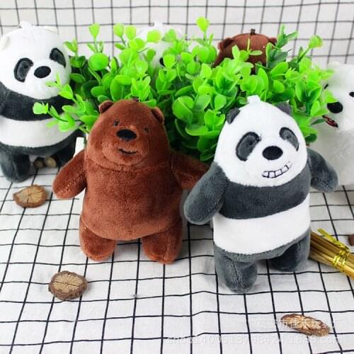 15cm cute Little bear doll pendant birthday gift bears plush Stuffed Dolls , fidget simulation Panda Animal Toys, Dolls Keychain