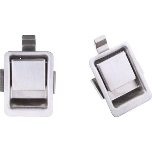 2Pcs Paddle Lock Stainless Steel Mini Flush Lock for Horsebox Locker Trailer