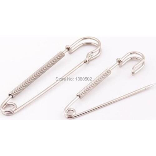 20pcs /lot Silver Color 57/70mm Metal safety pins DIY Sewing Tools Brooch Pins