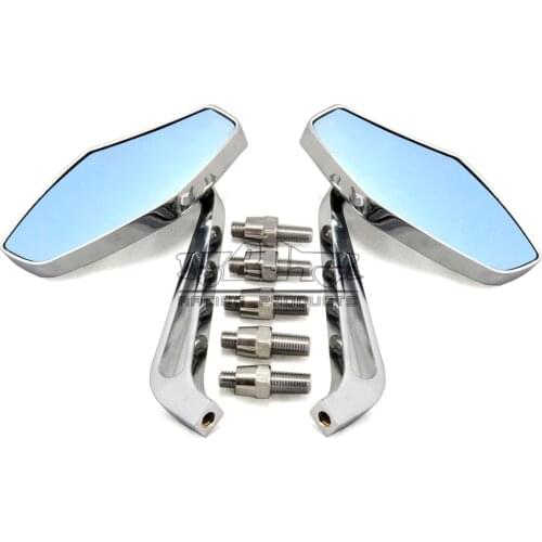 7/8" 22mm Bar End Side Motorcycle Rear Side Rearview Mirror M8 M10 universal for honda yamaha kawasaki Bicycle Accessories