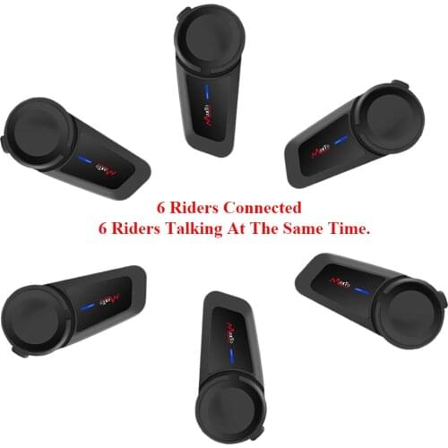 Maxto M2 Bluetooth Motorcycle Helmet Intercom 6 Riders FM Helmet Waterproof Moto Interphone Compatibility Vimoto SENA Headsets