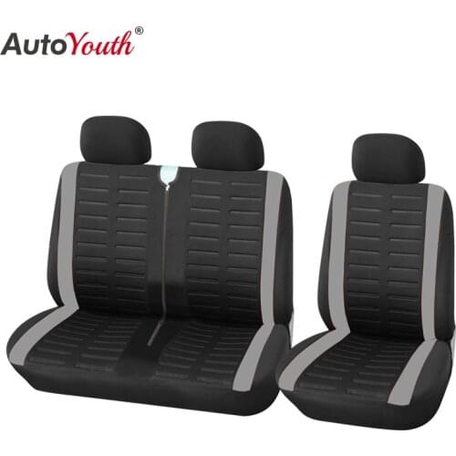 AUTOYOUTH 2 + 1car Seat Cover-4 Colors Available Protection Car Seat Covers Suitable for Most Cars Trucks SUV Vans