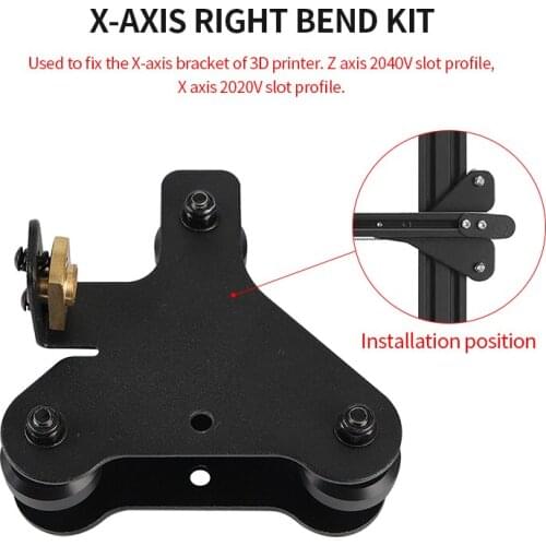 3D Printer Parts X/Z Axis Motor Mount Bracket Right Z/X-Axis Front/Back Motor Mount Plate With Wheels For CR-10 Ender-3 Upgrade