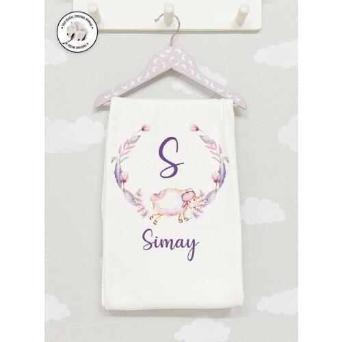 Organic Cotton Fabric Girls Boy Baby Blanket Personalized Custom Clothes Winter Spring