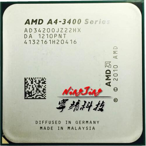 AMD A4-Series A4-3420 A4 3420 2.8 GHz Dual-Core CPU Processor AD3420OJZ22HX Socket FM1