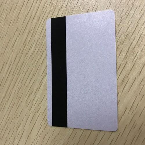 Custom Composite contact smart cards white+magnetic+chip 2200pcs