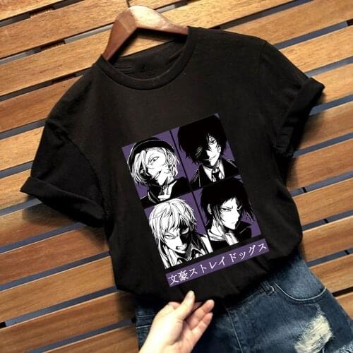 Anime Chuuya Nakahara Bungou Stray Dogs Tshirts Unisex T-shirt Casual Tee Shirt Men Women
