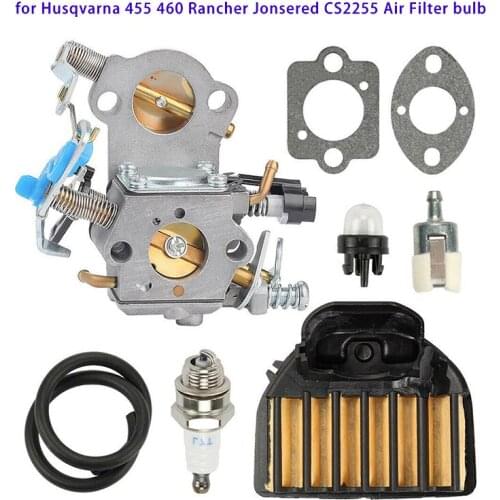 For Husqvarna 455 Carburetor kit 460 WTA29 Rancher Chainsaw 544883001 Carb Trimmer Lawn Mower Garden Tool Supplies Replacement