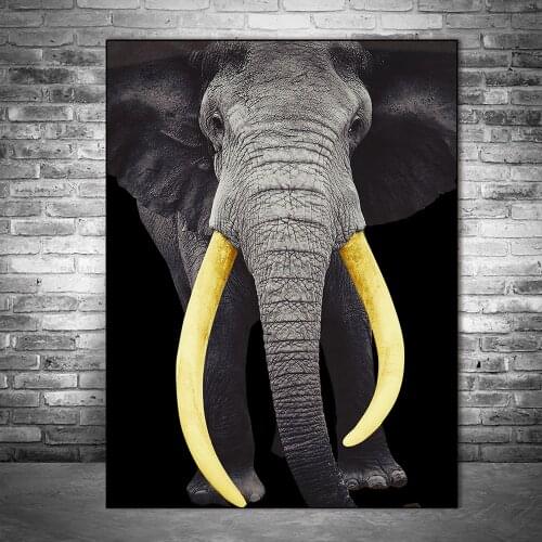 African Elephant Canvas Paintings Animals Wall Art Posters And Prints Pop Art Canvas Pictures For Living Room Wall Decoration