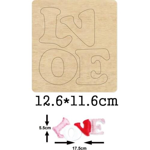 Love wedding decor cutting dies 2020 new die cut &wooden dies