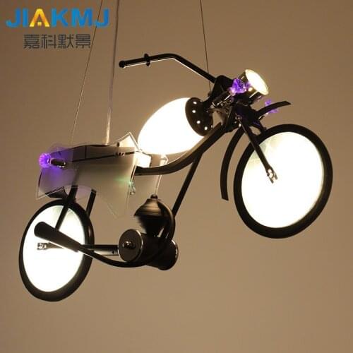 Industrial wind chandeliers creative personality decoration motorcycle childrens bedroom boy bedroom clothing store restaurant