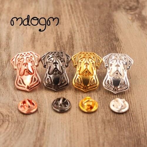 Mdogm Cane Corso Brooches And Pins Suit Cute Jewelry Funny Metal Small Father Collar Badges Gift For Male Men B079
