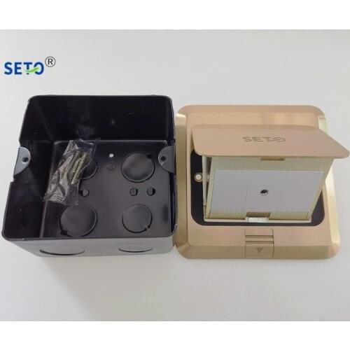 SeTo Pop-up Type Floor Socket Single Port 3.5mm Microphone Connector Socket Wall Plate Keystone Floor Receptacle