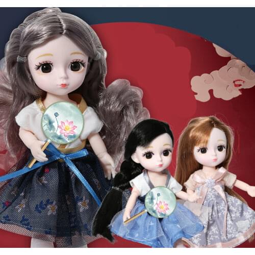 New 16cm Bjd Doll Clothes High-end Dress Up Can Dress Up Fashion 1/12 Doll Dress Best Gifts for Children DIY Girls Toys