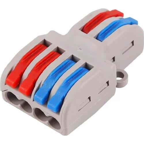 Nuevo Tipo Mini conector de Cable rápido conector de Cable de Cableado Universal Push-in Conductor Terminal Block PCT-222