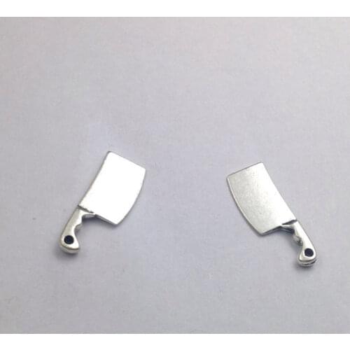 8Pcs 23*9mm Kitchen Knife Charms Antique Silver Color Tone Pendant Findings Diy Accessories Handmade Jewelry Making Wholesale