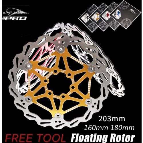 IIIPRO 160 180 mm Bike Disc Brake Rotors Floating DH Ultralight Pads 6 7 Inches For MTB Road BMX Bicycle Hub Parts TAIWAN MAKE