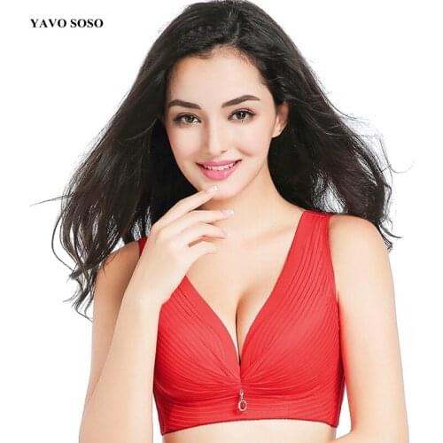 YAVO SOSO No Rims Sexy Lingeries Women bras plus size 52 120CDE breathable womens underw