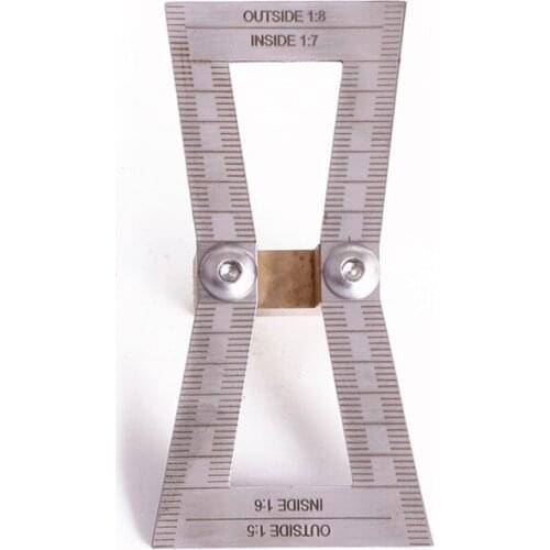 Stainless steel Hand Cut Wood Dovetail Marker Template Size 1:5-1:6 and 1:7-1:8 Wood Measuring tool Dovetail Guide Tool