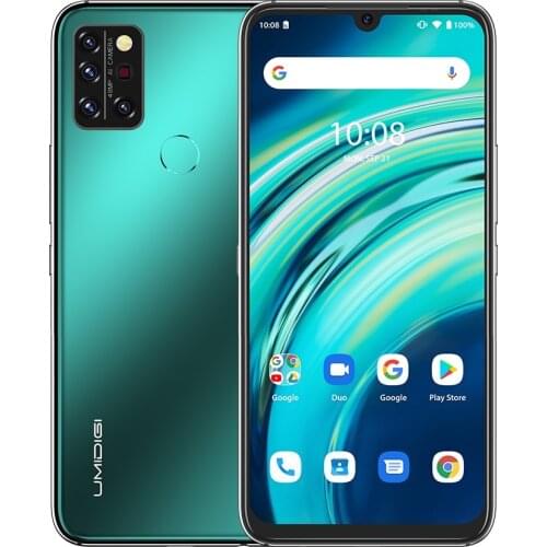 UMIDIGI A9 Pro 6GB 128GB 4150mAh Battery Face ID Fingerprint ID 6.3 inch Android 10 MTK Helio P60 Octa Core 4G OTG Smartphone