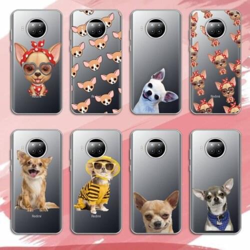 Chihuahua Dog Cute animal high quality Phone Case shell Transparent for Xiaomi Redmi note 10 t 8 9 pro lite 11