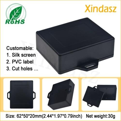 XD0104087 10pcs/Lot)62*50*20mm New arrival Black junction box wall mounting plastic box enclosure