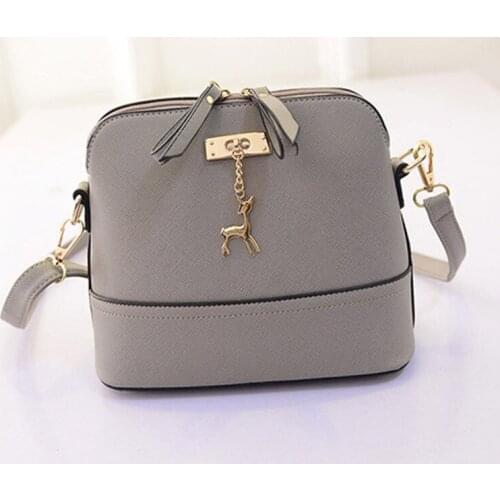 Women shoulder bags messenger bag leather small shell bag famous brand crossbody bag Deer Spliced Collision color