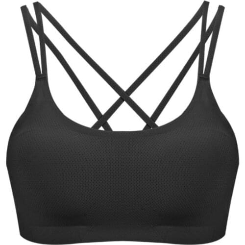 Women Yoga Padded Sport Bra Women Shockproof Cross Back Comfortable Sports Bras Push Up Workout Athletic Fitness Running Tops