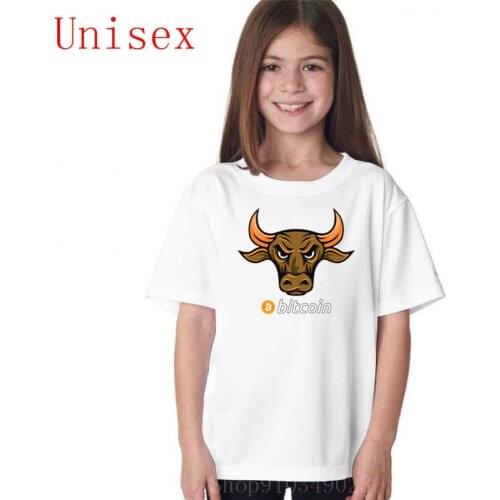 Golden Bull Bitcoin boy clothes irl clothes teen girls clothing kids tshirts boys shorts suitable popular 100%cotton