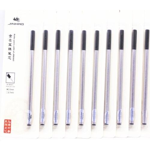 10pcs Jinhao 05mm Black Refill Ink Rollerball Pen New