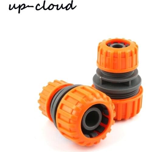 2pcs UP-CLOUD Plastic 16mm to 20mm Soft Hose Repair Quick Connector for Garden Irrigation Watering 1/2"-3/4" Drip Tape Adapter